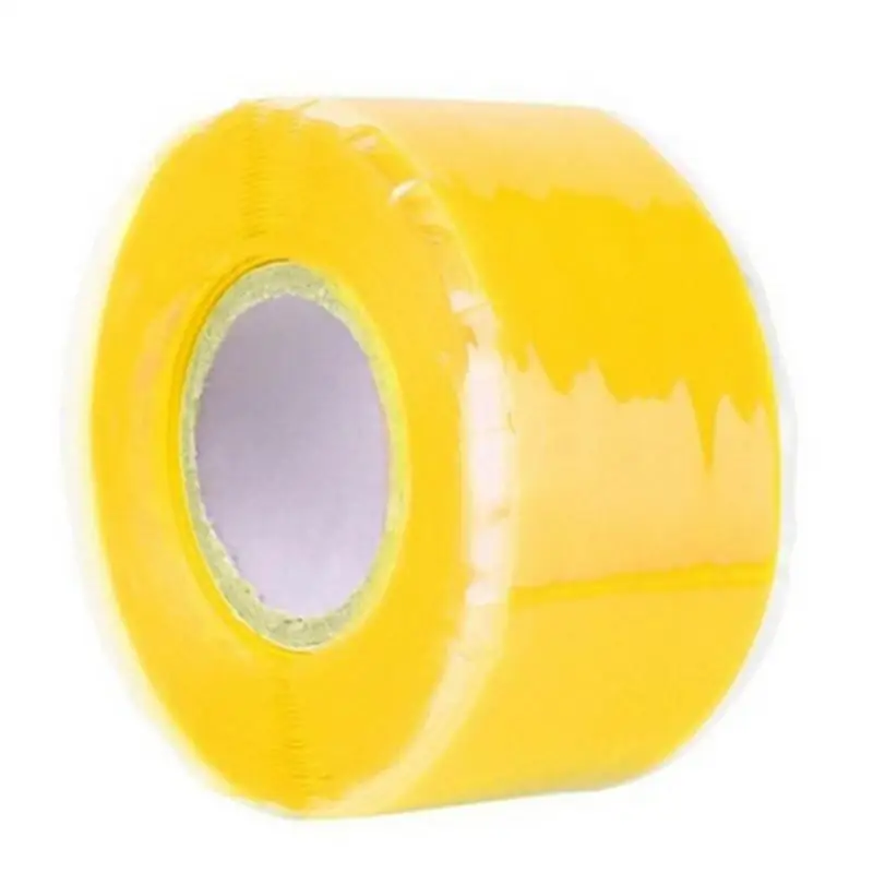 Водостойкая силиконовая лента для ремонта, склеивающая плавящаяся проволочная пленка, лента для кухни, ванной комнаты, водонепроницаемая ремонтная лента, бытовой инструмент - Цвет: Цвет: желтый