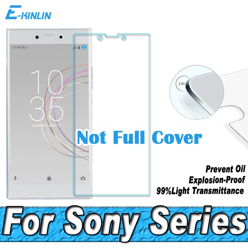 

0.26mm 2.5D Tempered Glass Screen Protector Protective Film For Sony Xperia XZ3 XZ2 Compact Premium XA1 XA2 Ultra 1 10 Plus