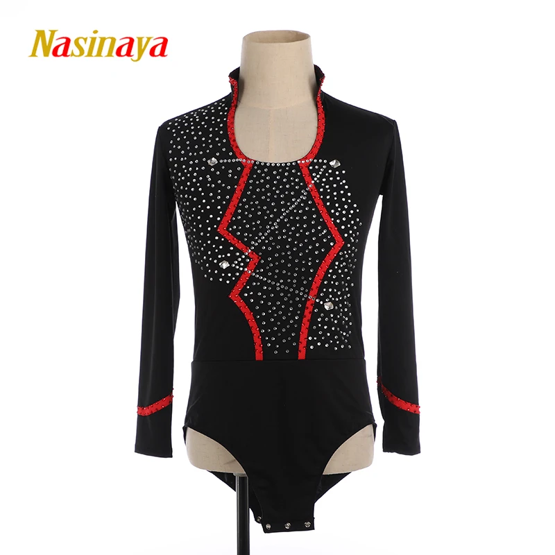 

Nasinaya Boys' Figure Skating Competition Training Performance Costume Leotard Children's Patinaje Gymnastics Dance Costume