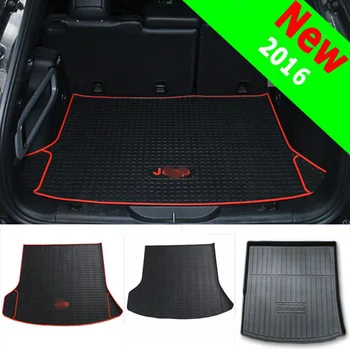 

Newest Cargo Area TrunK Organizer Door Floor Mat Carpet Water Oil Proof Rubber For Jeep Cherokee 2014 Up