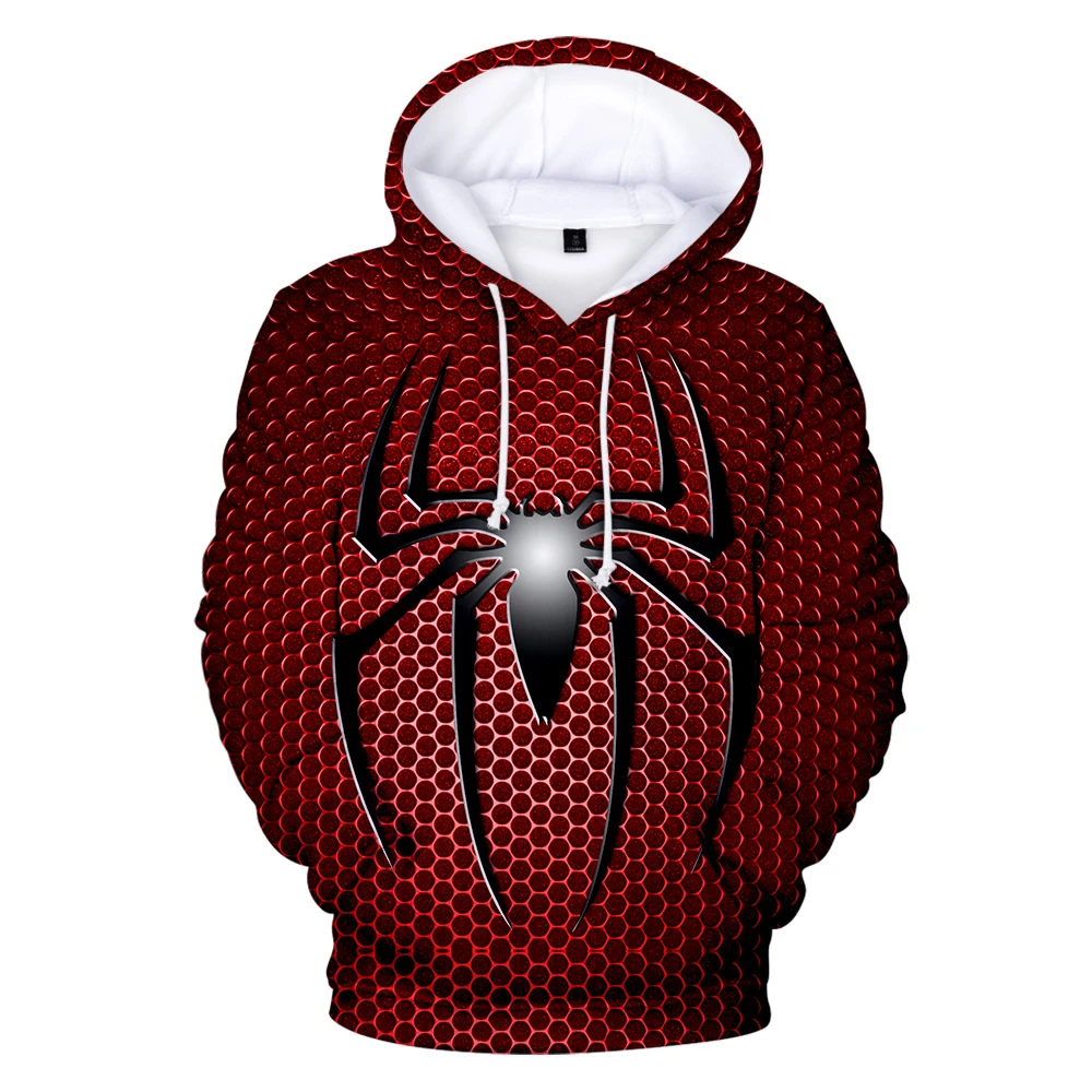Spiderman far from home Hoodie 3D Casual Sweatshirt Hot Sale Harajuku Long Sleeve Spiderman hoodies Kpop Hooded Tops Plus Size