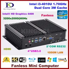Встраиваемый компьютер Intel Core i3 4010U/i3 5005U/i5 4200U Двухъядерный Intel HD Graphics, HDMI, 2 * COM RS232, VGA, мини-ПК