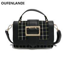 

OUFENLANDI 2018 Hot Sale Fashion Exquisite high quality All-match lattice Single Shoulder Bag Messenger Bag Stylish Crossbodybag