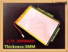 Free shipping 3.7 V 5000 mah tablet battery brand tablet gm lithium polymer battery 3088128