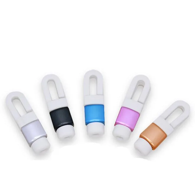 10pcs/lot Plating Headphone Earphone Cable Protector Cord Protection with Cable wire Organizer