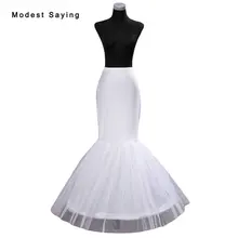 2018 Elegant High Quality 1 Hoop Petticoat Underskirt For Mermaid Wedding Dresses and Bridal Gowns Wedding Accessories Crinoline