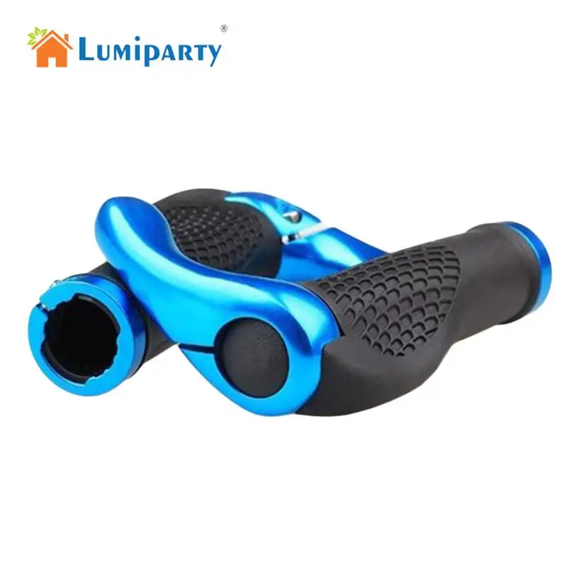 

Ergonomic Design Antiskid Shockproof Bicycle Handlebar Grips with Aluminum Alloy Bar Ends Bicycle Accessories