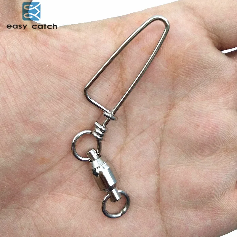Easy Catch 3 шт. рыболовный вертлюг с подшипником из нержавеющей стали|fishing swivels|lure