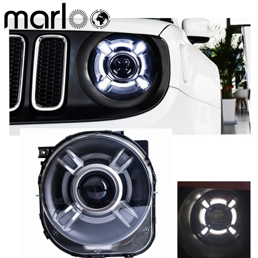 

Marloo 2015 2016 Year For Jeep Renegade HID LED Head Lights HID Xenon Lamps and ballast (Fits: Jeep Renegade)