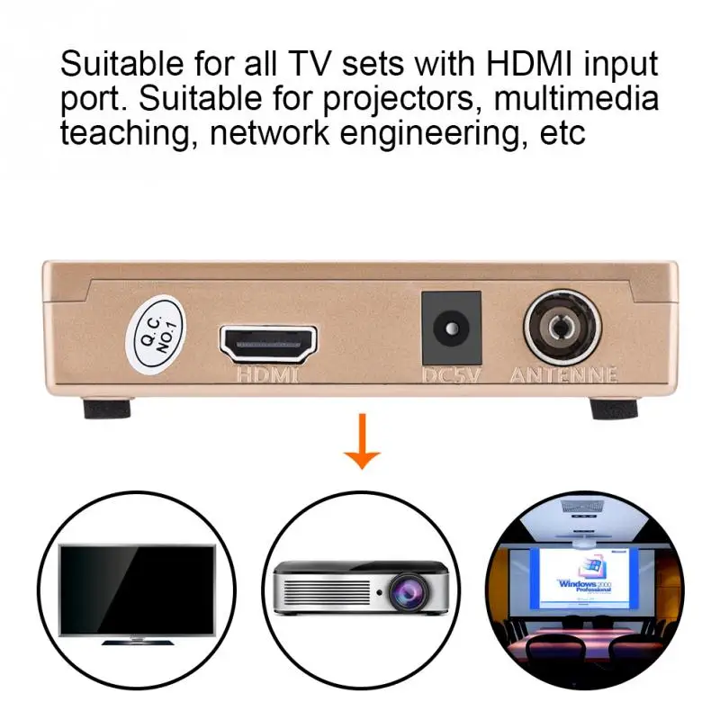 Преобразователь RF в HDMI универсальный адаптер для аналогового ТВ приемника пульт