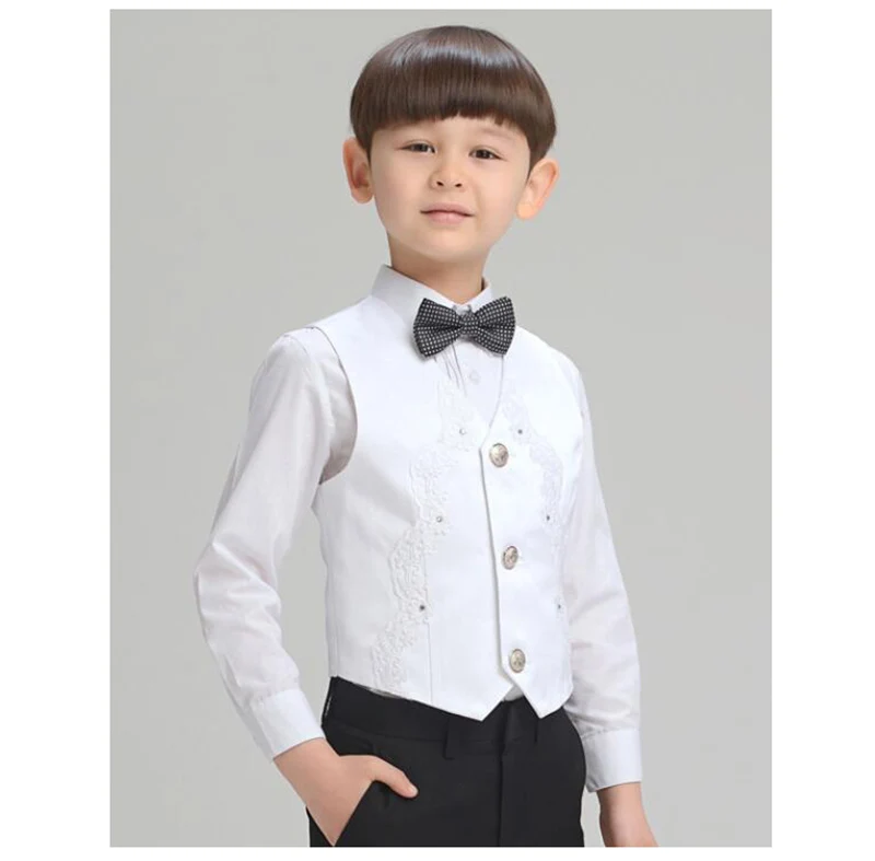  School Boys Vest Brand England Style Gentle Boys Wedding Waistcoat Kids Party & Performance Vest for Boy (9)