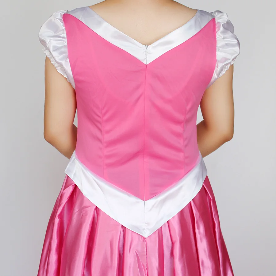Спящая красавица принцесса костюм Авроры взрослые костюмы на Хэллоуин для женщин розовое нарядное платье костюм на хэллоуин для женщин