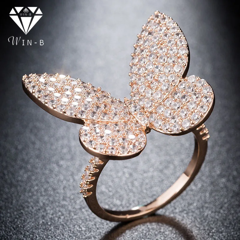 Кольцо Ringen Voor Vrouwen с кристаллами из розового золота кольцо крыльями ангела для