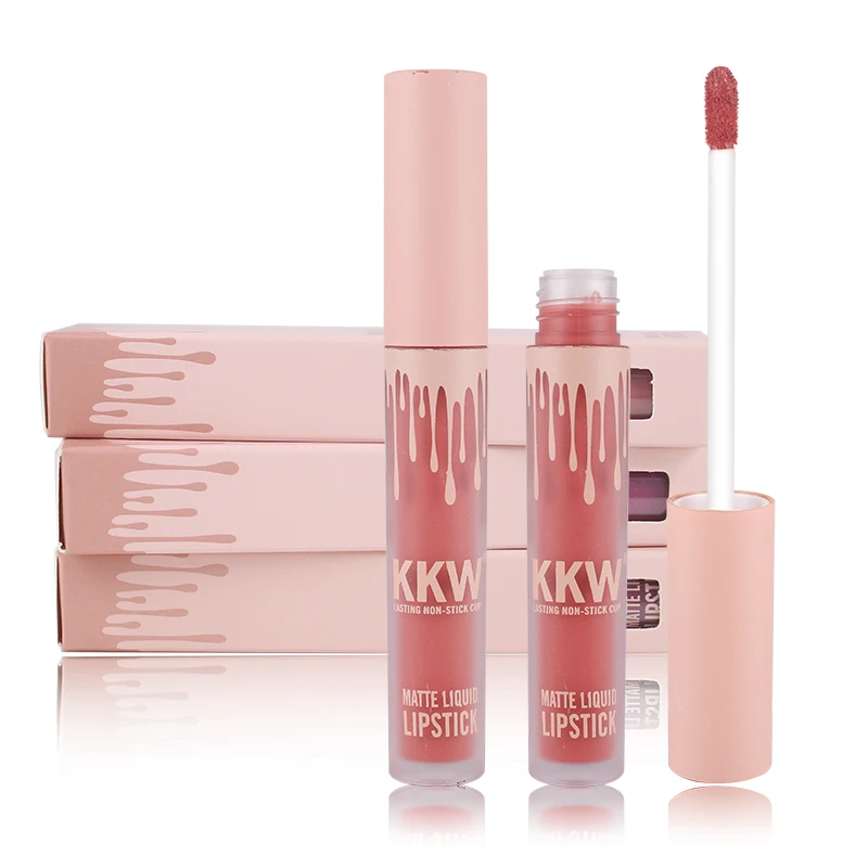 

New ladies waterproof liquid lip gloss matte red shiny liquid lip gloss makeup beauty nude makeup lasting matte lipstick