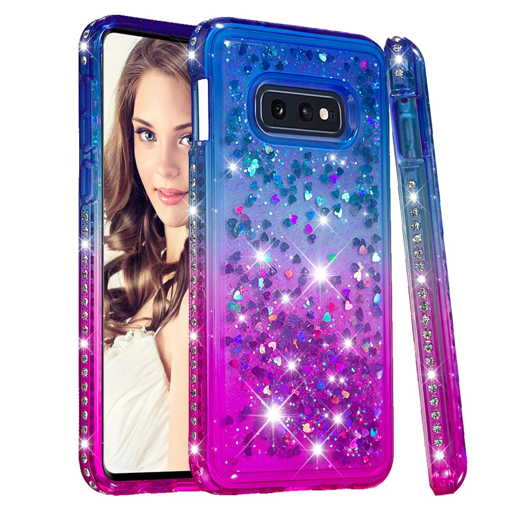 

Jewelled For Samsung Galaxy S10 Lite Case Gradient Quicksand Cases For Samsung Galaxy S10 Lite Fashion Girl Phone Cover