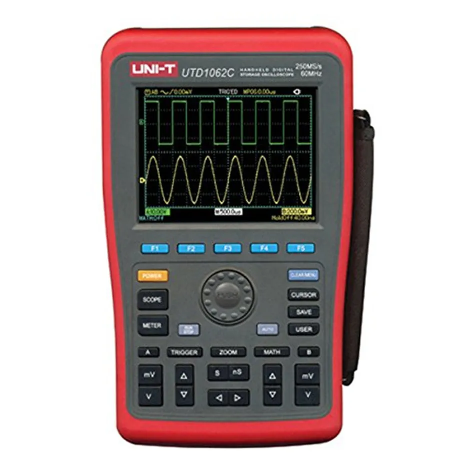 

UNI-T UTD1062C 2 Channels 60MHz 250MS/s Handheld Portable Digital Multimeter Oscilloscope Oscillograph Oscillomet