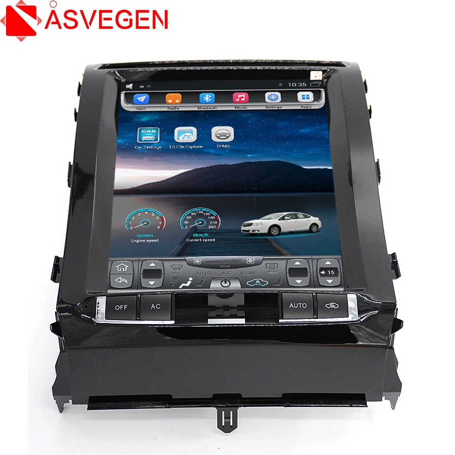 

Asvegen Vertical Tesla Screen Android 6.0 Car Radio Multimedia DVD Player Radio GPS Navigation For Toyota Land Cruiser 2012-2015