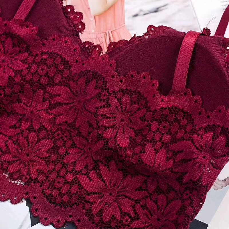 1PCS Sexy Tank Top Women Vest Lace Floral Harness Hollow Camisole Bra Blouses Crop Top Feminino Adjust Strap Tanktop (39)