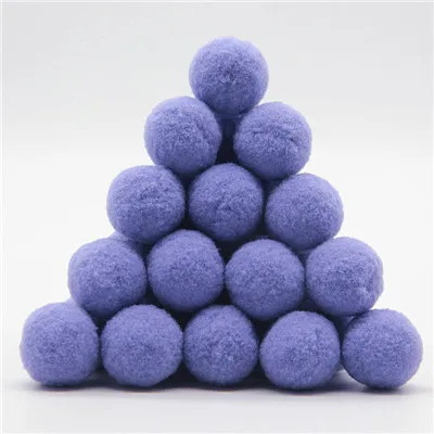 11purple blue 30 г(30 шт.) помпон 30 мм смешанный разноцветный DIY мягкие шарики-Помпоны для украшения дома свадьбы для шитья на ткани аксессуары - Цвет: 11purple blue