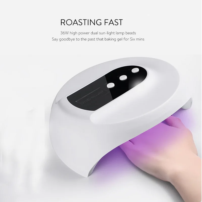 36w Smart Sensor UV Nail Lamp Drying Machine Gel Nail For 12 LEDs USB Cable Dryer Nail Dryer Quick Led Lamp Tools Intelligent