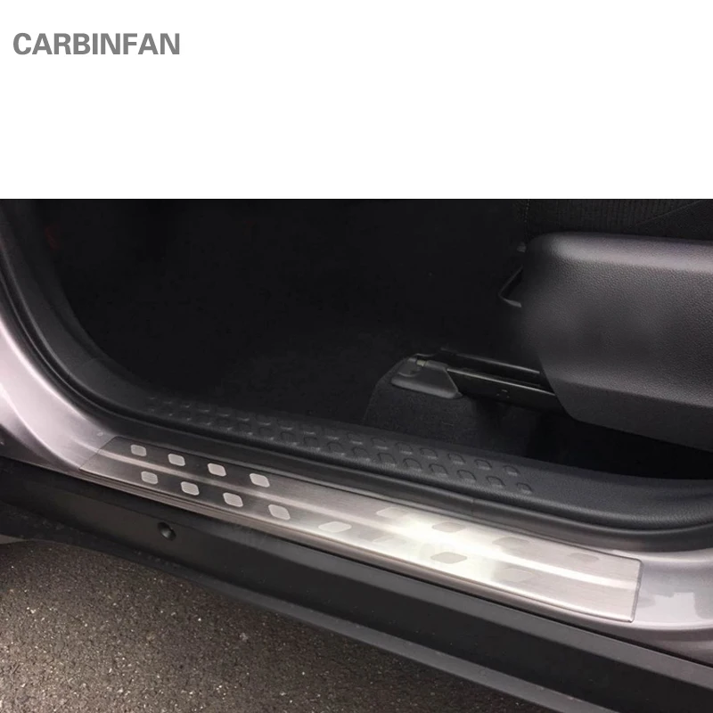 Protector De Umbral Para Mitsubishi Outlander - Placa Autoadhesiva, Negro, Vinilo Resistente, Fácil Instalación