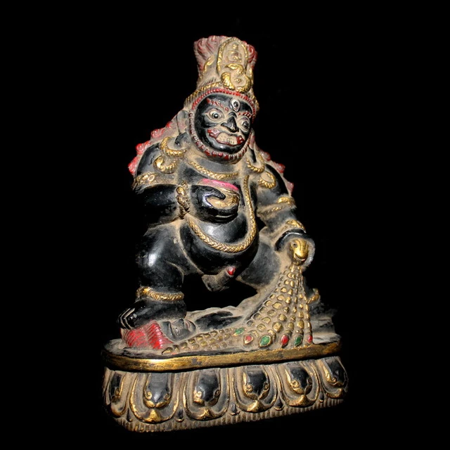 アンティーク 黒石 彫刻