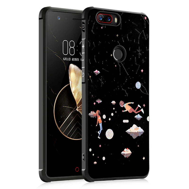 Красивая девушка счастливой жизни для ZTE Нубия Z17 чехол 3D рельеф силиконовый