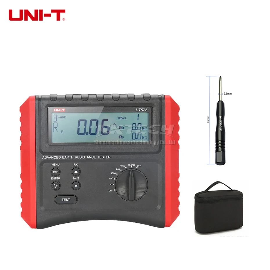 UNI-T UT572 Advance Earth Resistance тестер Удельное сопротивление почвы 2/3/4 провода тест
