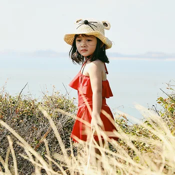 

2019 New Girls Children One-Piece Swimsuit Skirt Bathing Suit Summer Swimming Dress Swimwear Kids Swim Beachwear Hot Springs