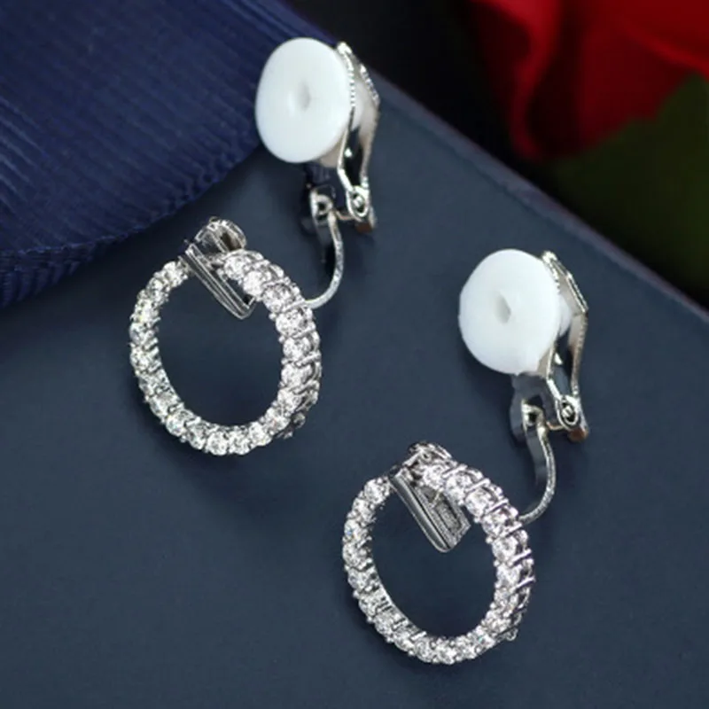 Clip Earrings ear clip earrings ear clip For Women Luxury Clip On Earrings Without Piercing