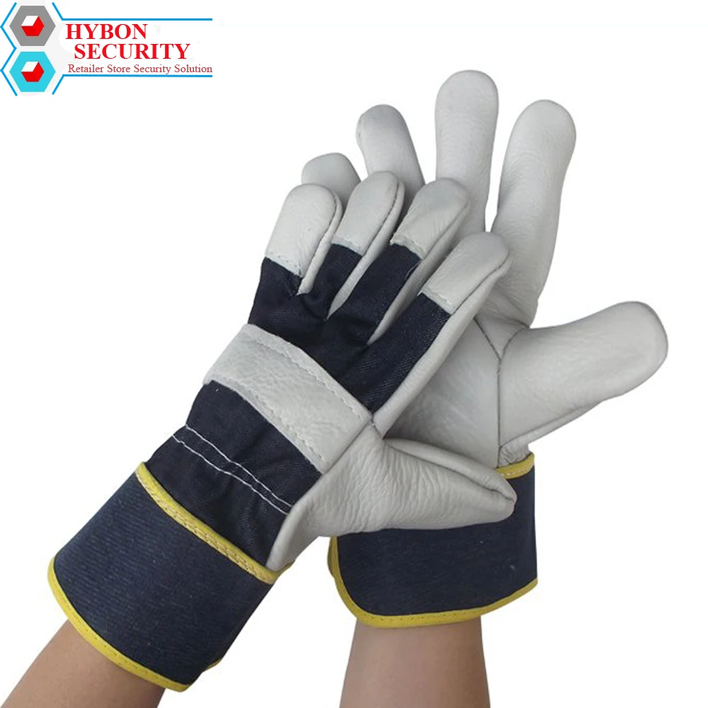 

HYBON Welders Work Leather Antistatic Gloves guantes antiestaticos electronica Safety Working Protector Welding Leather Gloves