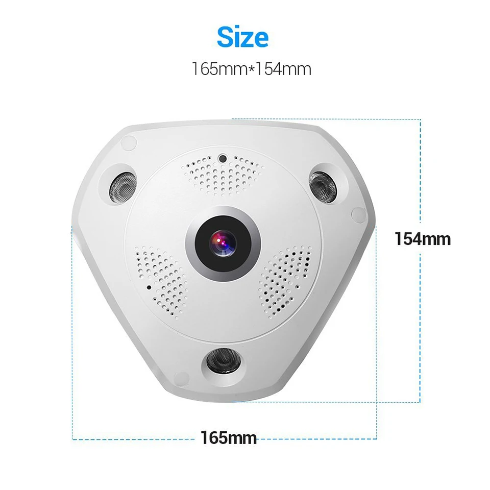 08 Funi V380 Home Camera 960P HD Mini IP Camera WiFi Smart Wireless Infrared Wide Angle 2-way Talk Night Vision Security Camera