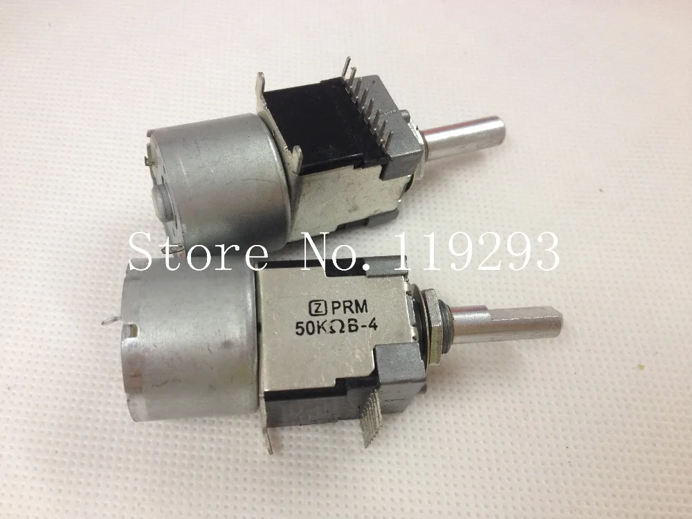 

[BELLA] PRM Motor potentiometer 8-pin single row sound volume potentiometer potentiometer B10K B50K B100K 25mm D Axle--10pcs/lot