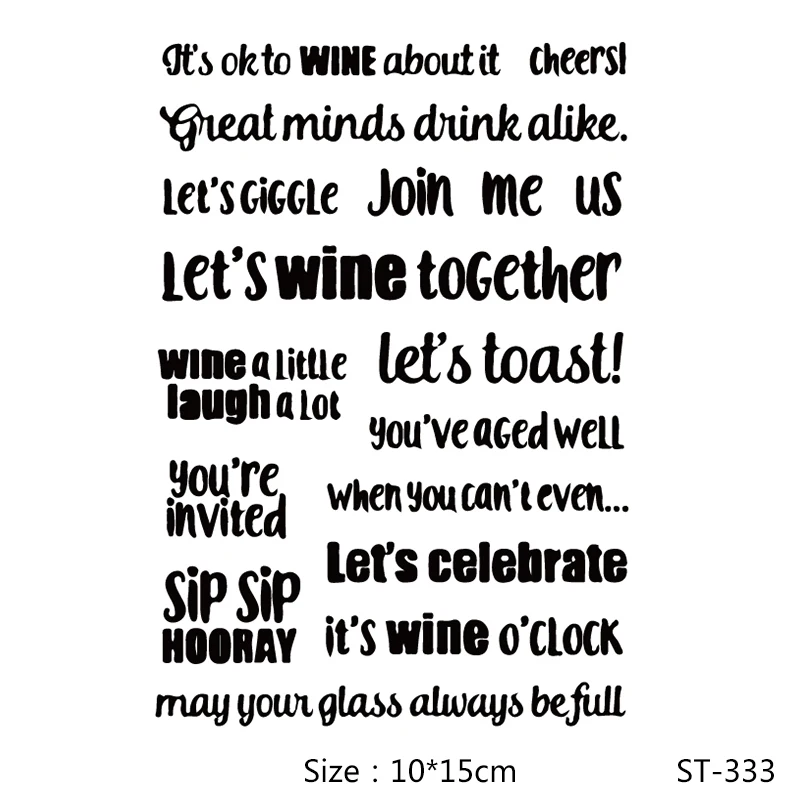 

AZSG Carnival Word Clear Stamps/Seals For DIY Scrapbooking/Card Making/Album Decorative Silicone Stamp Crafts