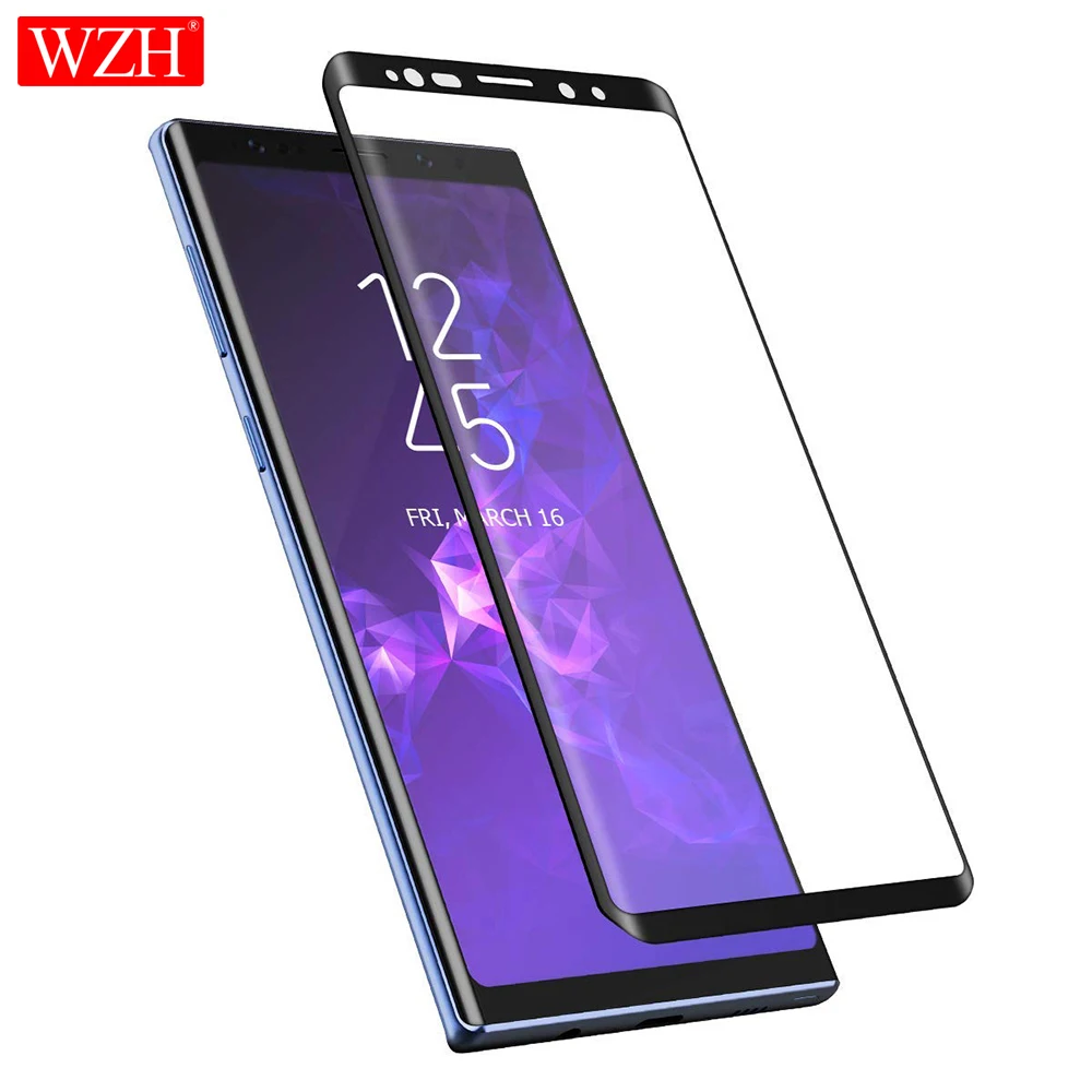 Защитное стекло WZH 5D закаленное для samsung galaxy note 9 8 s9 s8 plus s6 edge s 9|Защитные стёкла и