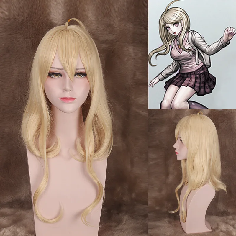 

Danganronpa V3: Killing Harmony Iruma Miu Wig 55cm Long Curly Cosplay Wig Anime Costume Party Wig Game Halloween + Wig Cap
