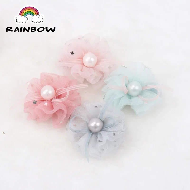 

1pcs/set Fashion Pearl Cute Sand Flowers Bowknot Hairpins Children Girls Hair Clips Handmade Barrettes Accessory Headwear