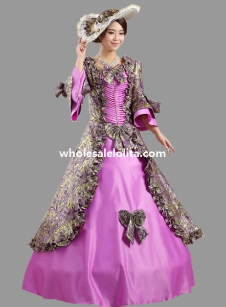 Исторические Мария-Антуанетта Вдохновленный бальное платье этап платье - Цвет: Лаванда