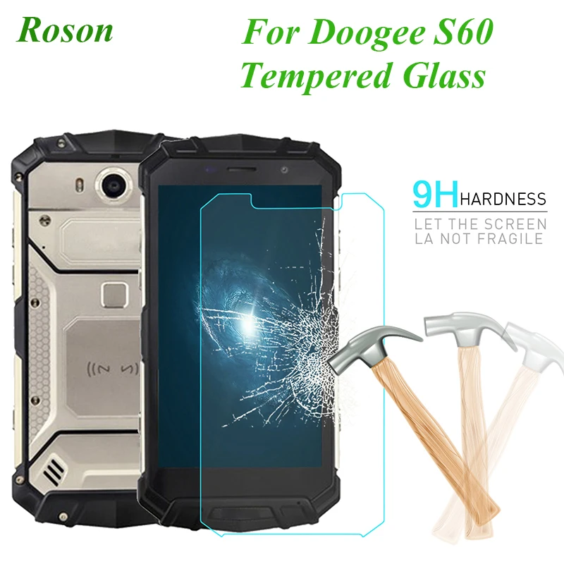Roson Для Doogee S60 защитная пленка из закаленной стали для переднего стекла Защитная пленка для Doogee S60 аксессуары для экрана Roson Для Doogee S60 защитная пленка из закаленной стали для переднего стекла Защитная пленка для Doogee S60 аксессуары для экрана