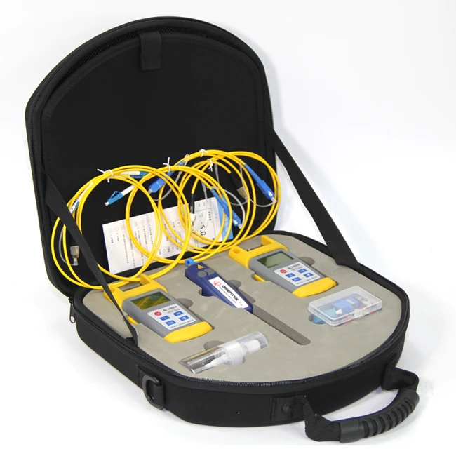 

FTTH Fibra Optica Tool Kits Komshine KLT-25M optical power meter laser source and Visual Fault Locator