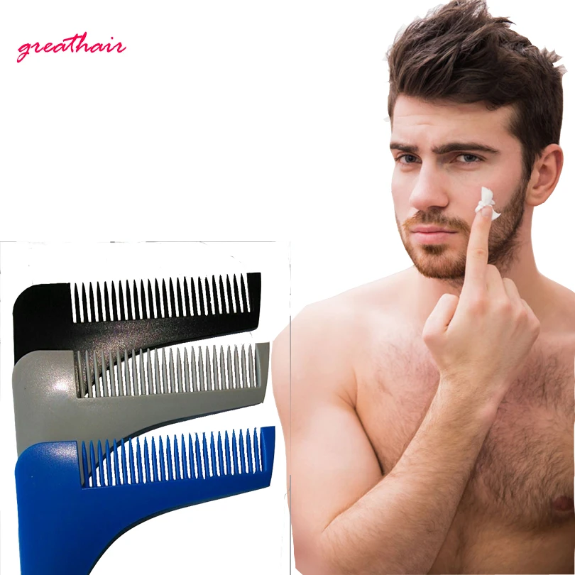 3 color Comb Beard Trimmer Shaping Tool Sex Man Gentleman Beard Trim