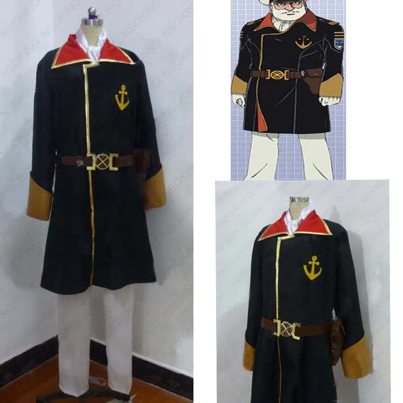 

Anime Space Battleship Yamato 2199 Okita Juuzou Cosplay costume Custom Made
