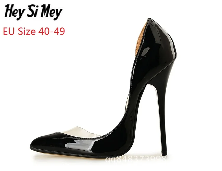 Туфли-лодочки женские большие Размеры EU40-49 женская обувь супер Обувь на высоком каблуке Дамская обувь zapatos mujer tacon sapato feminino Женские туфли