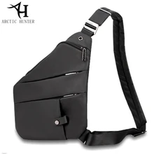 ARCTIC HUNTER Brand Chest Bag Oxford Shoulder Crossbody Bags Men Travel Sports Bag Anti Theft Chest Pack Black Messenger Bag leather crossbody bags dual use men chest bag casual messenger bag fashion men shoulder travel bag anti theft back pack