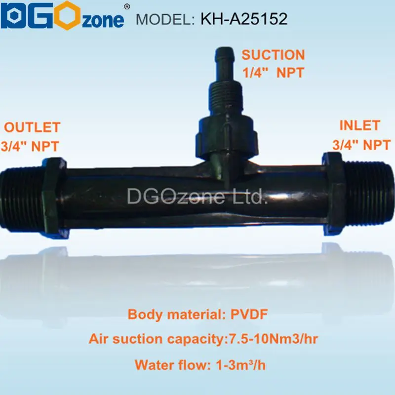 Алюминиевые композитные панели для 3/" Вентури инжектор инжекторный смеситель Вентури озона с клапаном 1injetor de adubo KH-A25152 DGOzone
