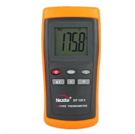 Цифровой ЖК-промышленная термопара термометр-200~ 1370C k-тип пирометр с одним датчиком датчик температуры Измеритель DT1311