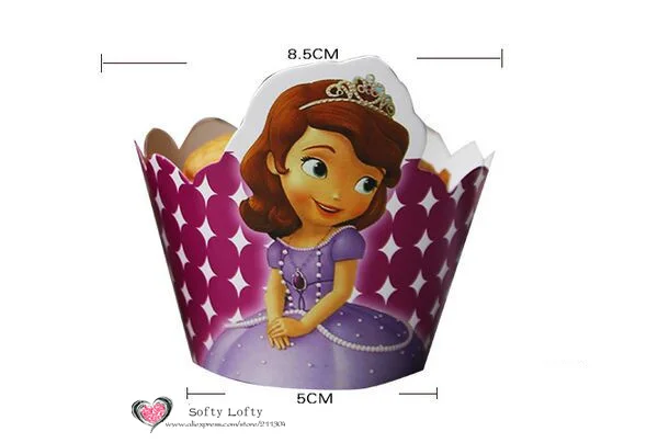 Cupcake DIY Materials Sophia the First Princess Style - 4