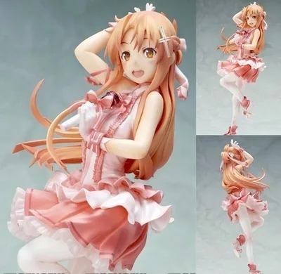 

Classic Anime Sword Art Online 1/8 Scale Figure Flashing Asuna Idol Action Figure SAO Anime Collection Model Toy Girl Gift 23cm