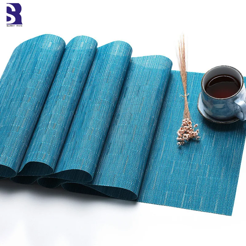 SunnyRain 5 Piece PVC Waterproof Table Runner Set Wedding Party Table