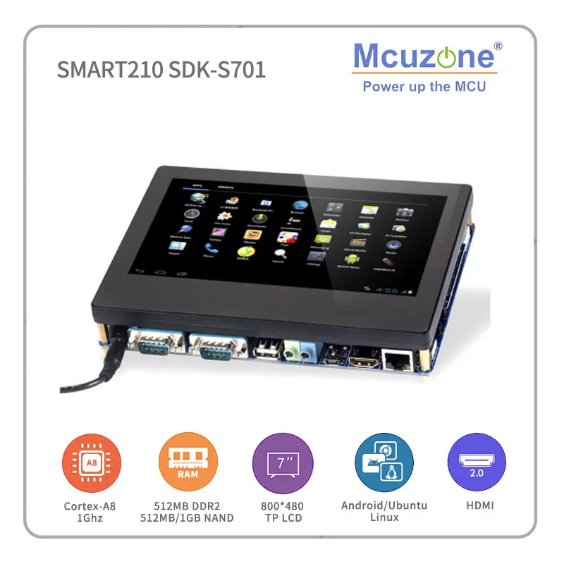 FriendlyELEC SMART210/TINY210V2SDK-S701 S5PV210 Cortex-A8 Bord mit 7 FriendlyELEC SMART210/TINY210V2SDK-S701 S5PV210 Cortex-A8 Bord mit 7